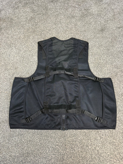 Ex Police Black Utility Tac Vest LRG Equipment Vest Security Patrol Airsoft