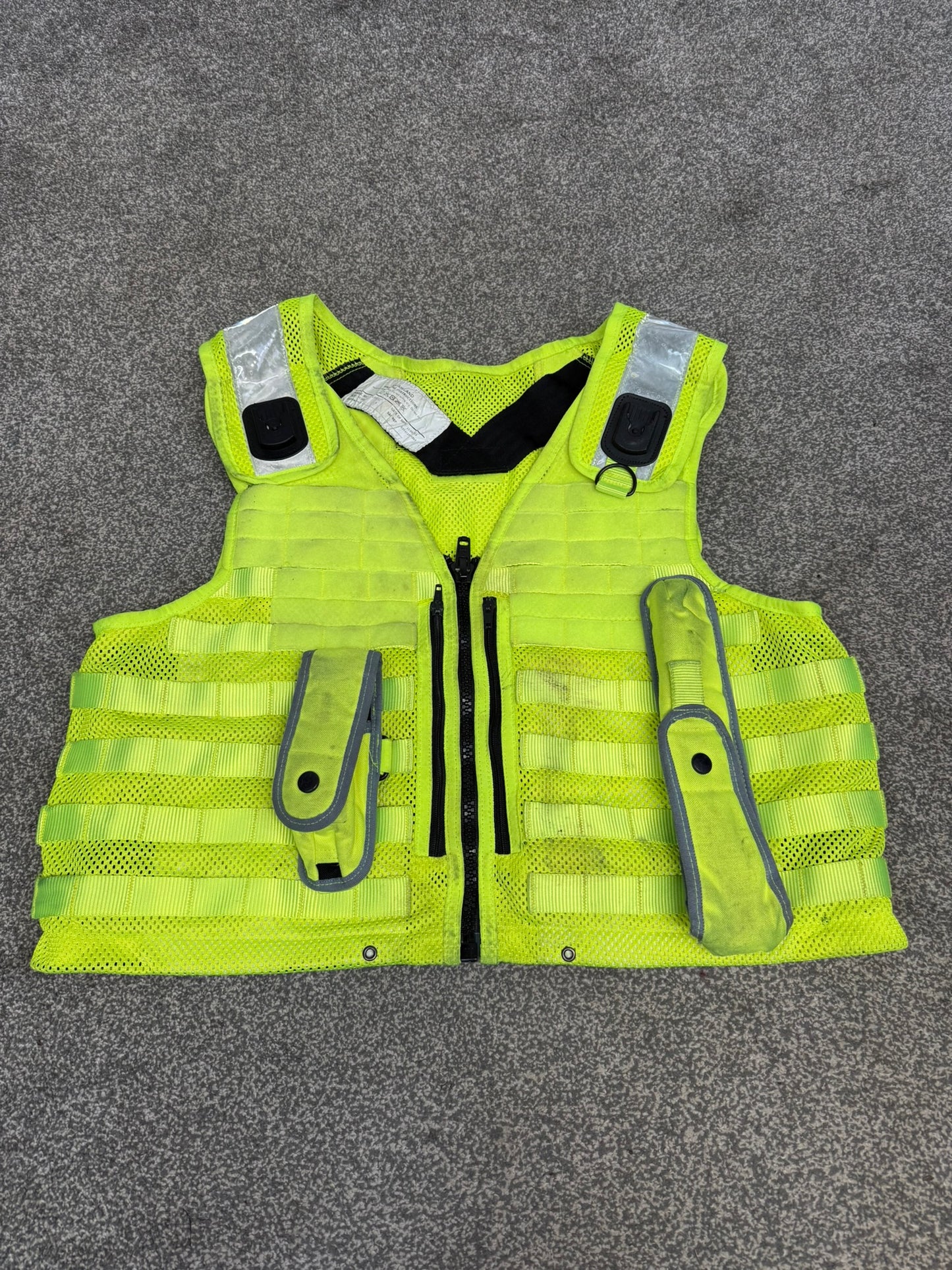 Safariland Hi-Vis MOLLE Vest & Pouches Tactical Utility Security Vest Ex Police - XL