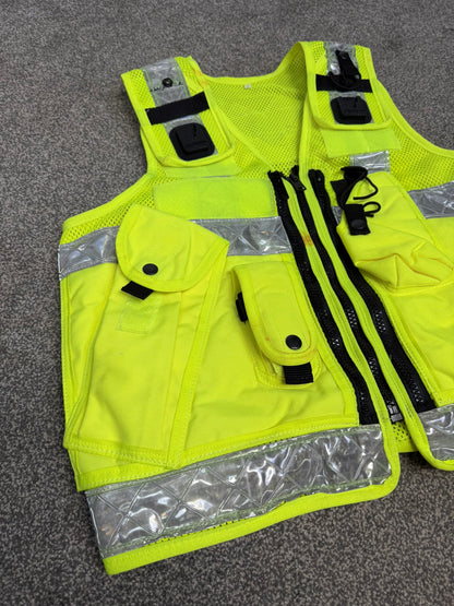 Ex Police Hi Vis Utility Tac Vest Large Security Patrol Equipment Vest Marshall