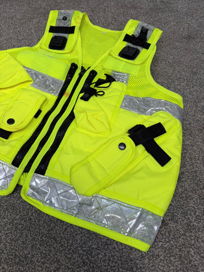 Ex Police Hi Vis Utility Tac Vest Large Security Patrol Equipment Vest Marshall