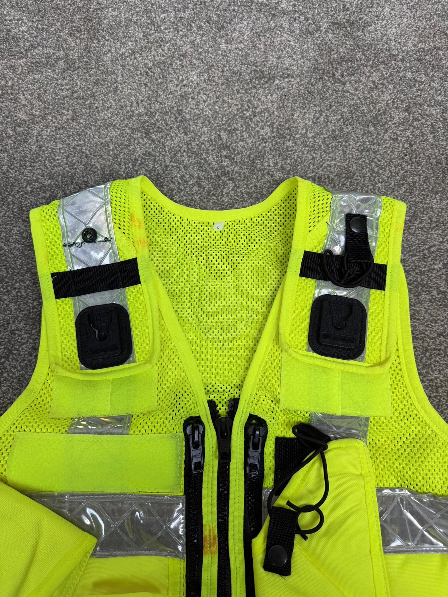 Ex Police Hi Vis Utility Tac Vest Large Security Patrol Equipment Vest Marshall