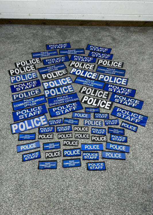 64x Genuine Ex Police Badges Job Lot Bundle Collector Film / TV Uniform Display