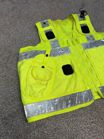 Ex Police Hi Vis Utility Tac Vest Security Patrol Equipment Vest Marshall - XL