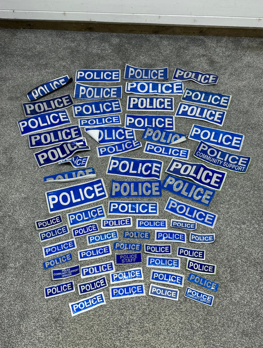 62x Genuine Ex Police Badges Job Lot Bundle Collector Film / TV Uniform Display