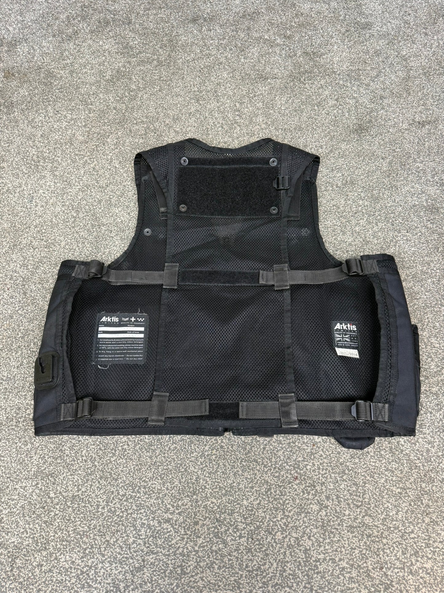 Ex Police Black Arktis Taser Vest Utility Tac Vest MEDIUM Airsoft Security
