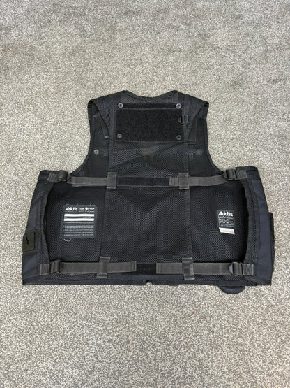 Ex Police Black Arktis Taser Vest Utility Tac Vest MEDIUM Airsoft Security