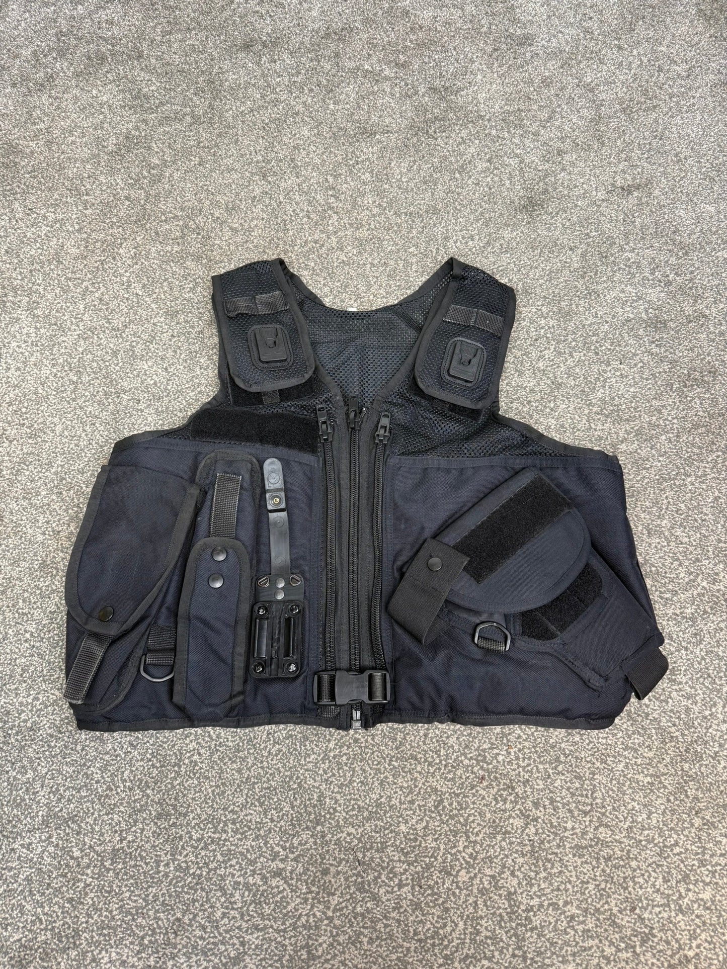 Ex Police Black Arktis Taser Vest Utility Tactical Vest SMALL Airsoft Security