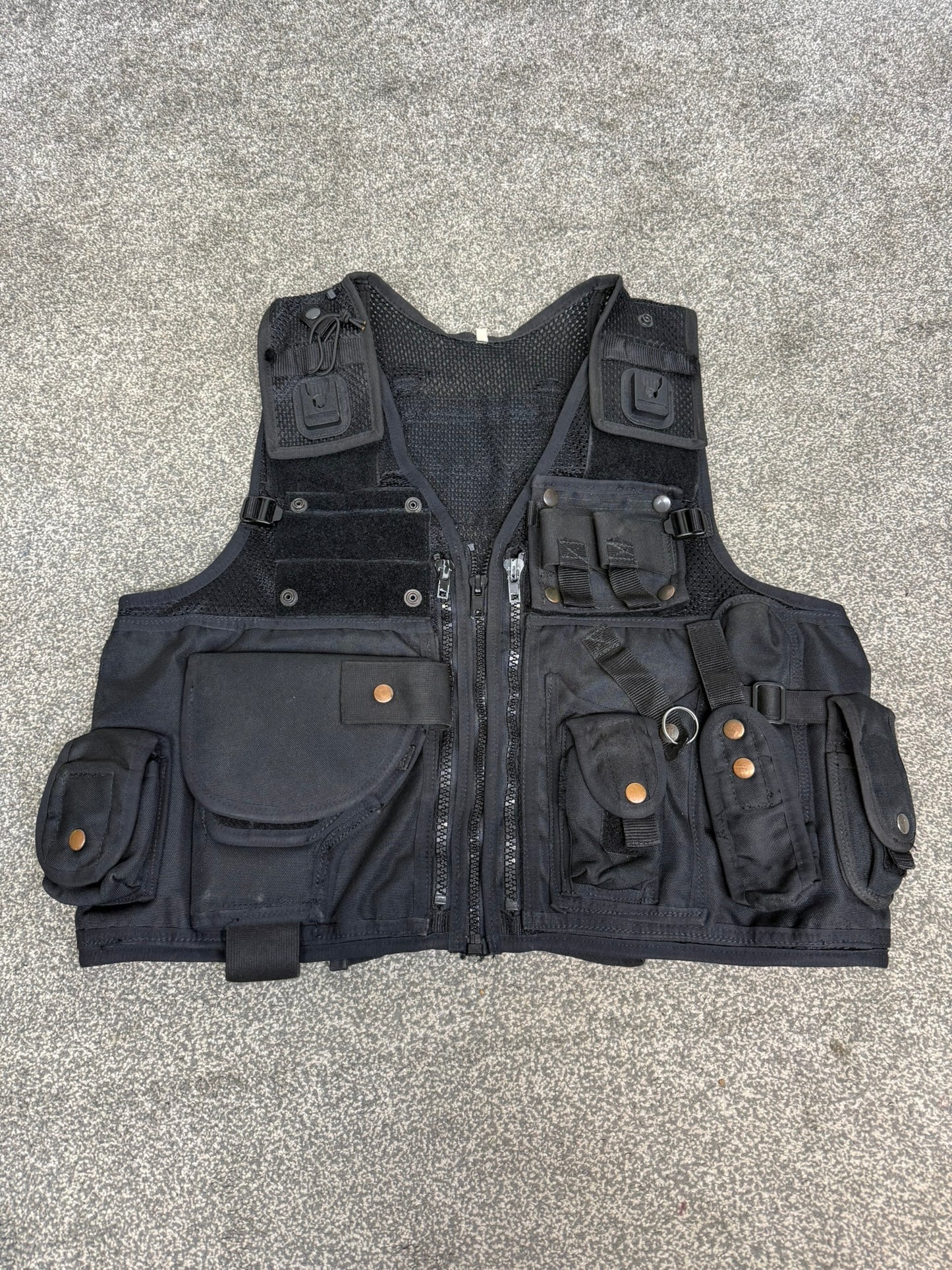 Ex Police Black Arktis Taser Vest Utility Tactical Vest XL Airsoft Security