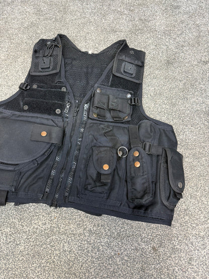 Ex Police Black Arktis Taser Vest Utility Tactical Vest XL Airsoft Security