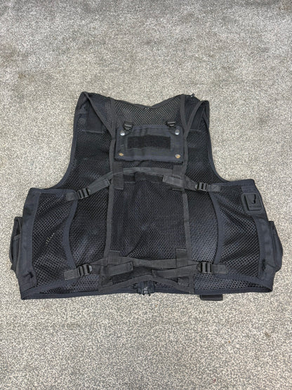 Ex Police Black Arktis Taser Vest Utility Tactical Vest XL Airsoft Security