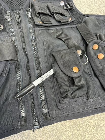 Ex Police Black Arktis Taser Vest Utility Tactical Vest XL Airsoft Security