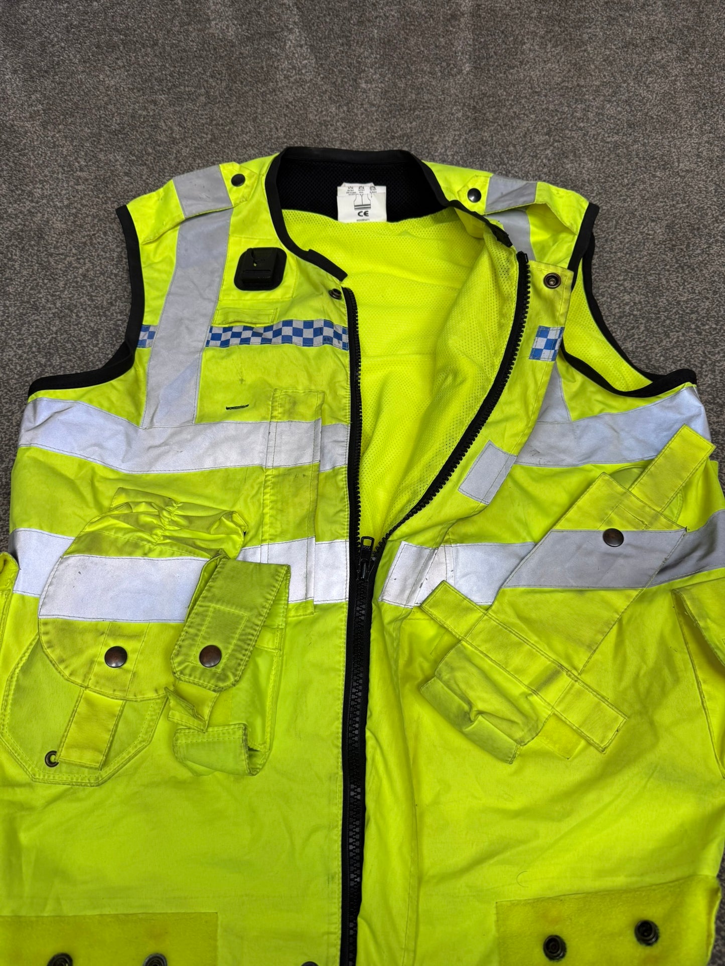 Ex Police Hi Vis Utility Vest Equipment Vest Gilet Security Patrol Recovery Model 232