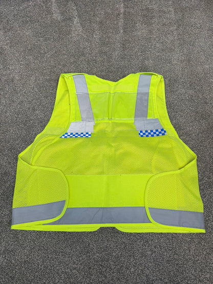Ex Police Protec Tactical Vest Hi Vis Chequered Security Utility Patrol Vest LARGE