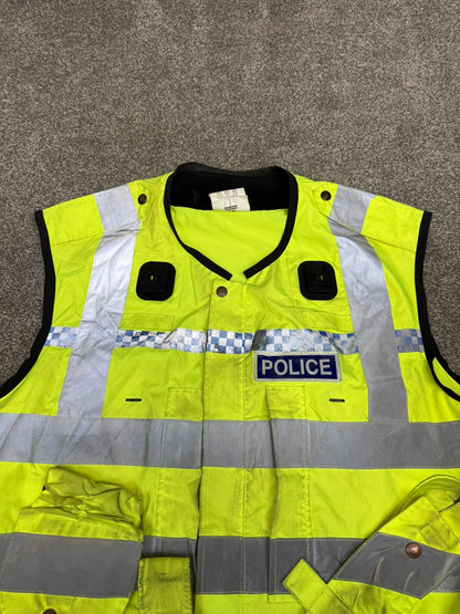 Ex Police Hi Vis Utility Vest Equipment Vest Gilet Model 232 BADGED - X Large