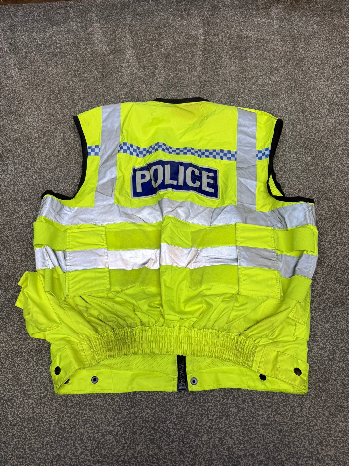 Ex Police Hi Vis Utility Vest Equipment Vest Gilet Model 232 BADGED - X Large