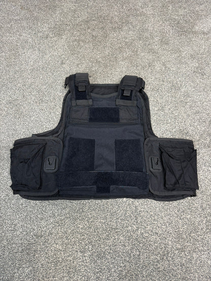Ex Police Body Armour Cover Plate Carrier Vest L-XL Security Tactical Airsoft Paintball