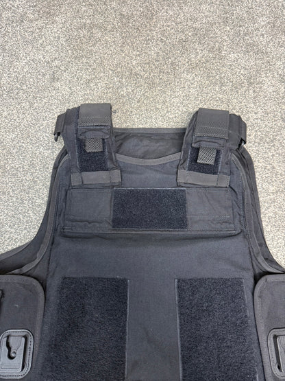 Ex Police Body Armour Cover Plate Carrier Vest L-XL Security Tactical Airsoft Paintball