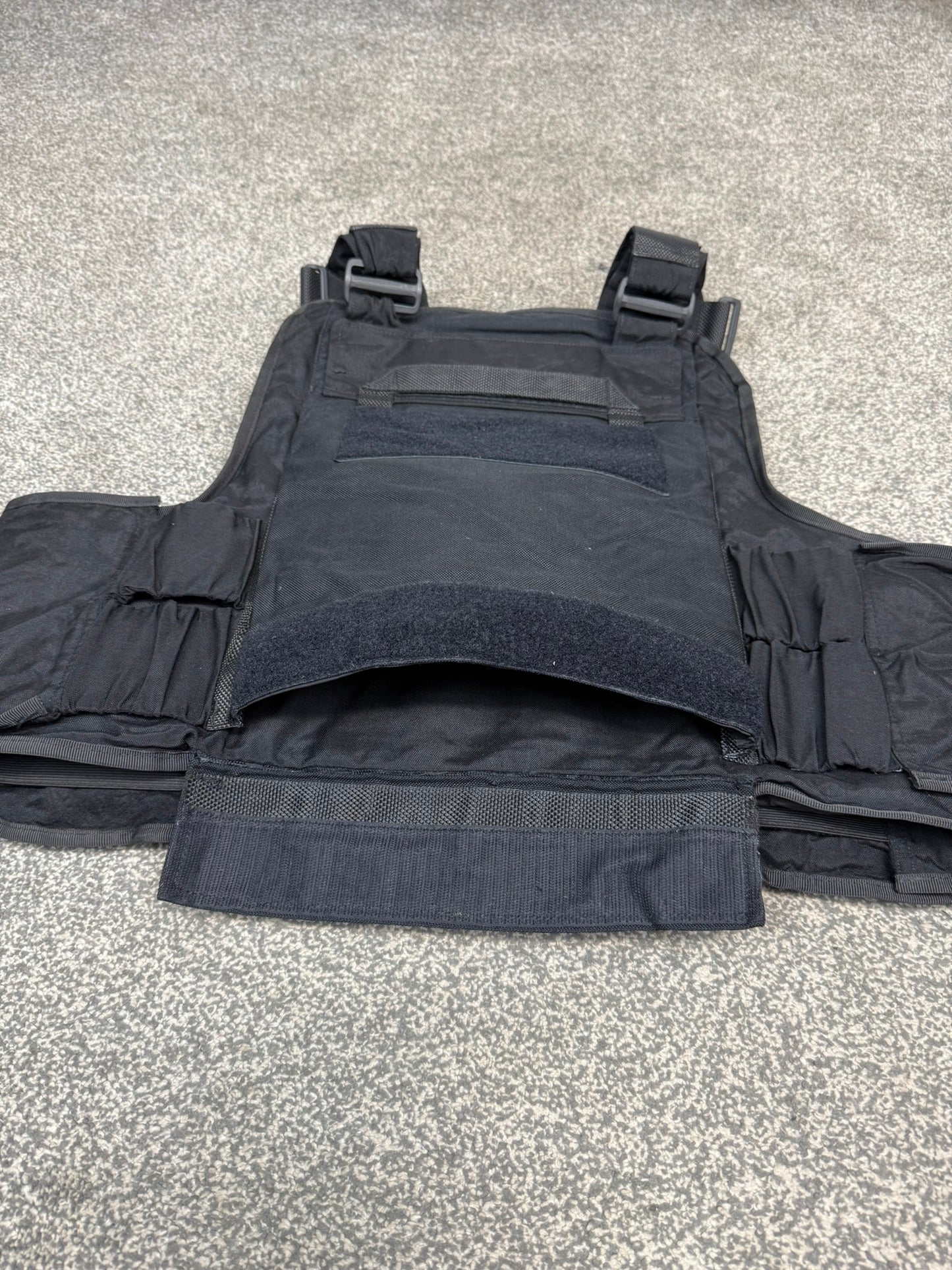 Ex Police Body Armour Cover Plate Carrier Vest L-XL Security Tactical Airsoft Paintball