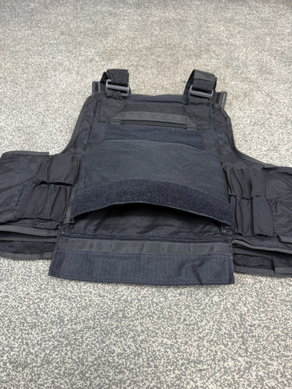 Ex Police Body Armour Cover Plate Carrier Vest L-XL Security Tactical Airsoft Paintball
