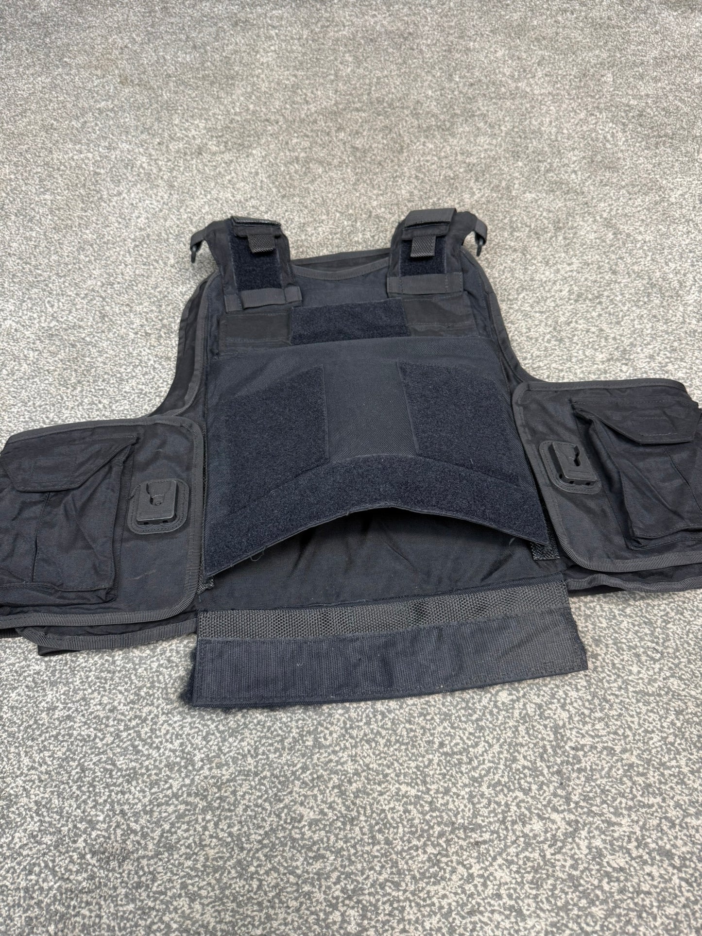 Ex Police Body Armour Cover Plate Carrier Vest L-XL Security Tactical Airsoft Paintball