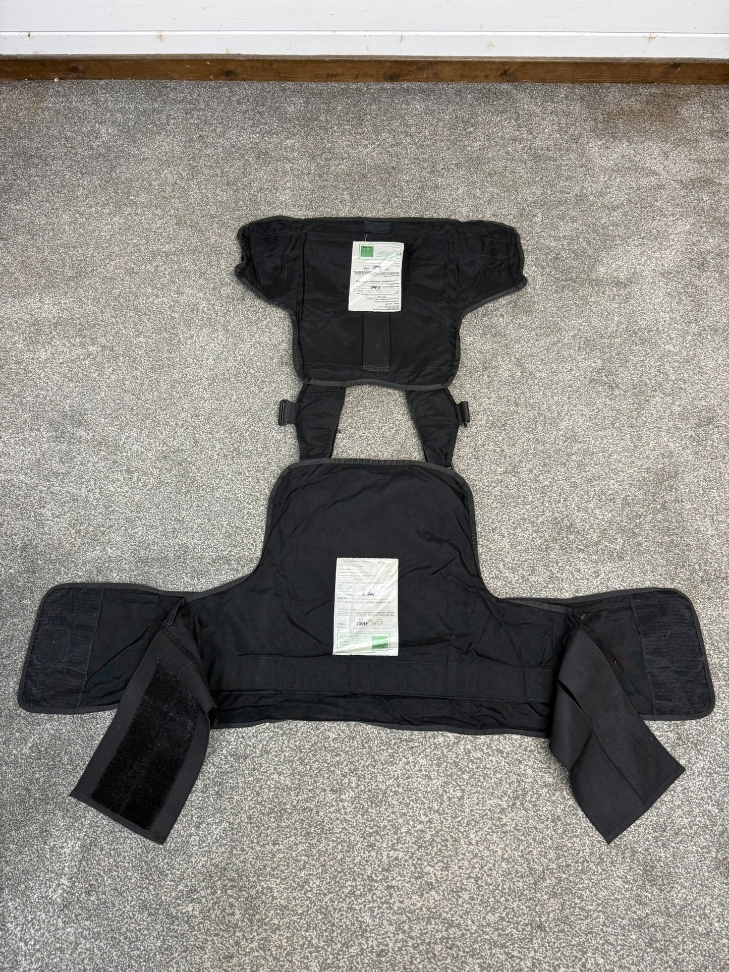 Ex Police Body Armour Cover Plate Carrier Vest L-XL Security Tactical Airsoft Paintball