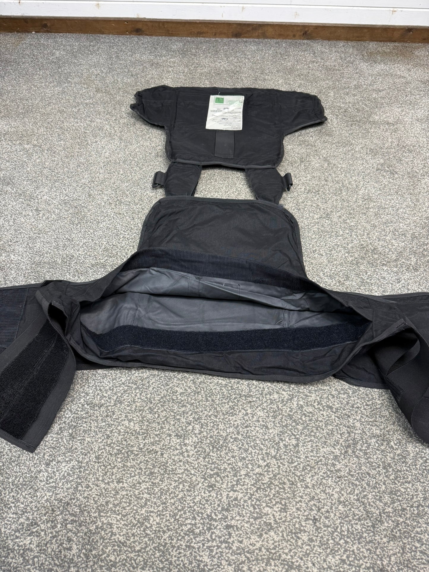 Ex Police Body Armour Cover Plate Carrier Vest L-XL Security Tactical Airsoft Paintball