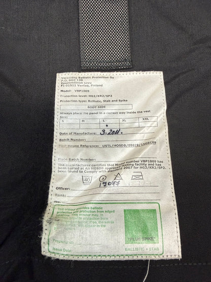 Ex Police Body Armour Cover Plate Carrier Vest L-XL Security Tactical Airsoft Paintball