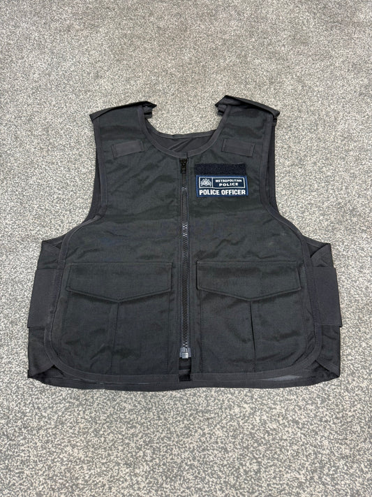 Ex Metropolitan Police Body Armour Cover BADGED - MEDIUM TV Film Uniform
