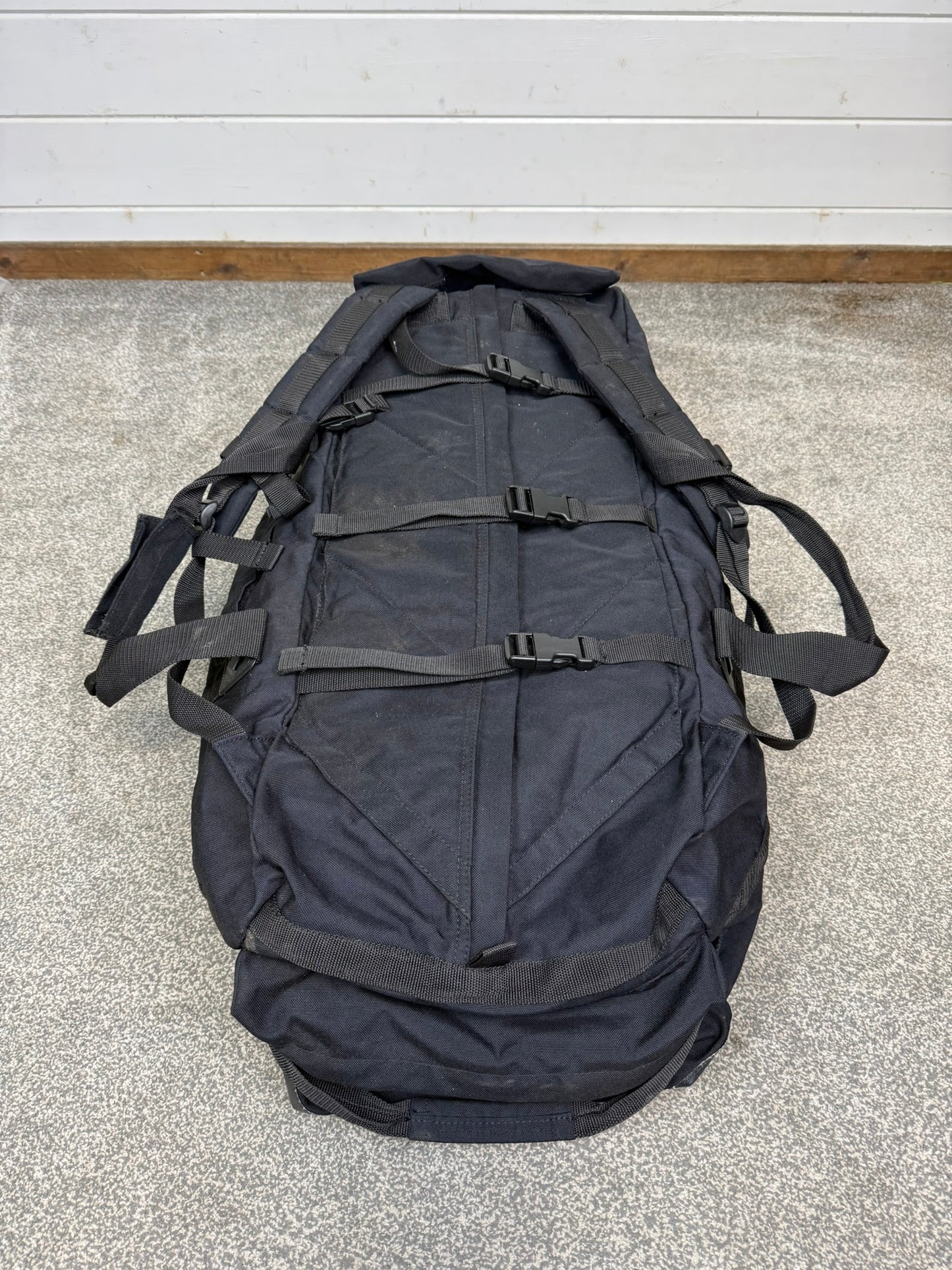 Ex Police Large Black Holdall Travel Rucksack 100L Deployment Bag