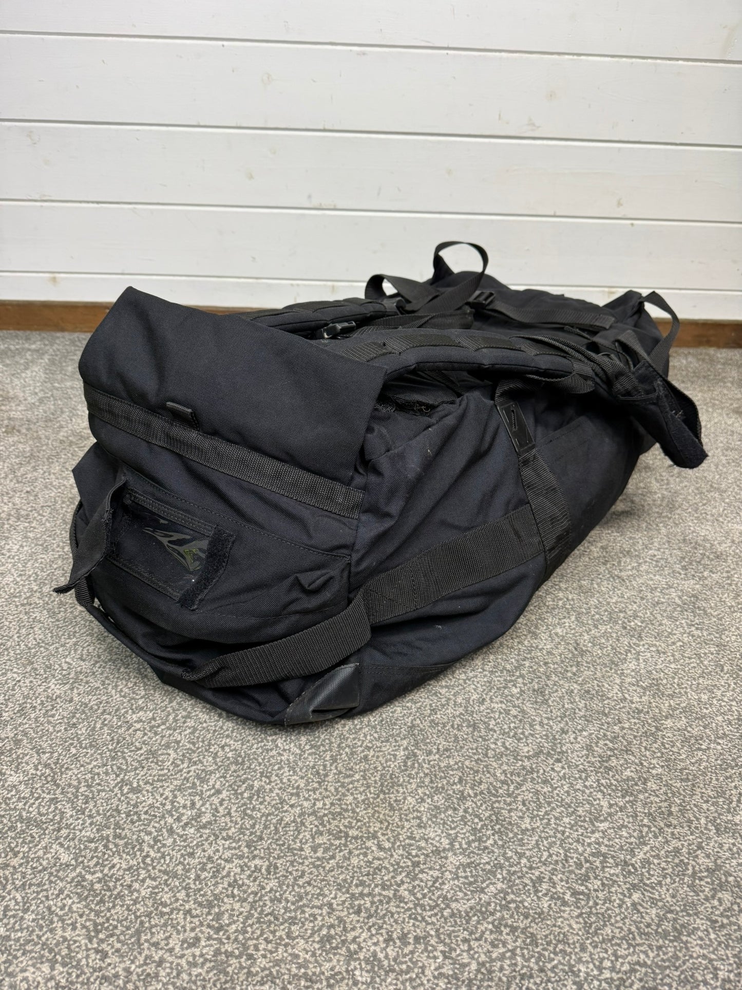 Ex Police Large Black Holdall Travel Rucksack 100L Deployment Bag