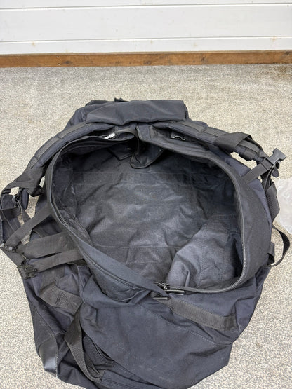 Ex Police Large Black Holdall Travel Rucksack 100L Deployment Bag