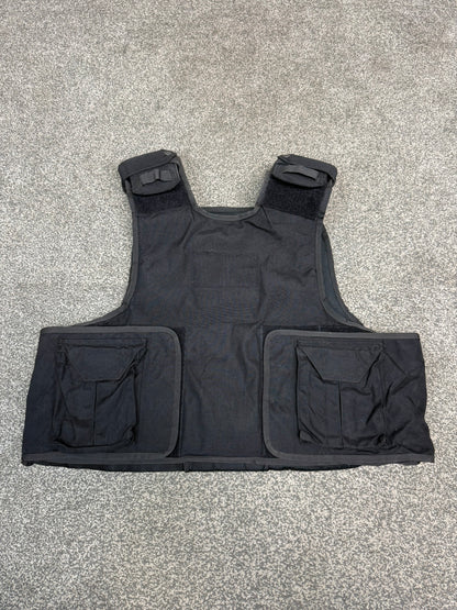 Ex Police Body Armour Cover Plate Carrier Vest L-XL Security Tactical Airsoft Paintball