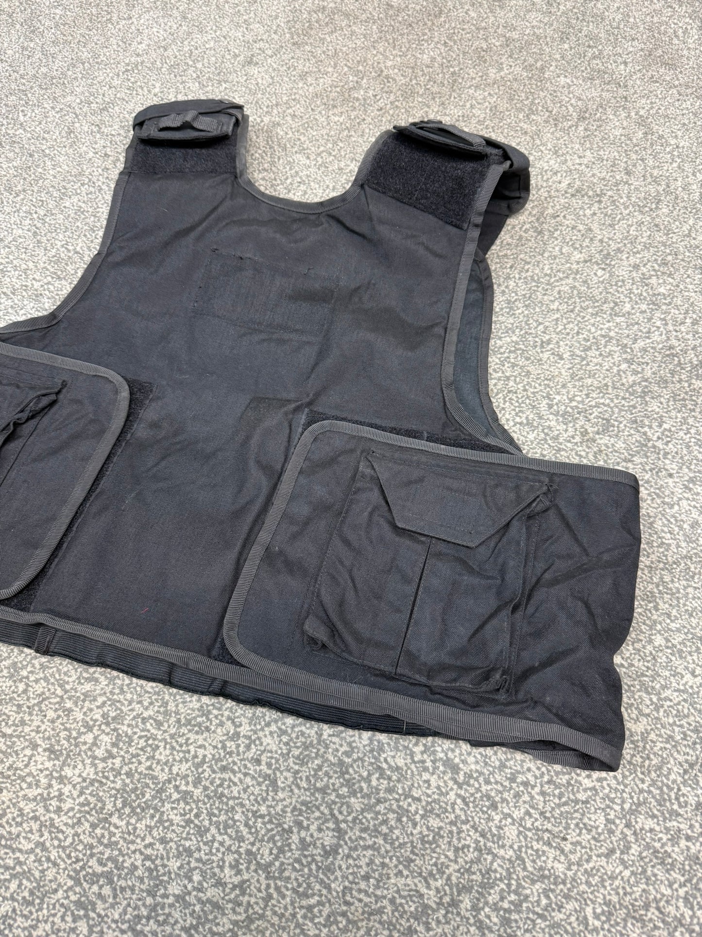 Ex Police Body Armour Cover Plate Carrier Vest L-XL Security Tactical Airsoft Paintball