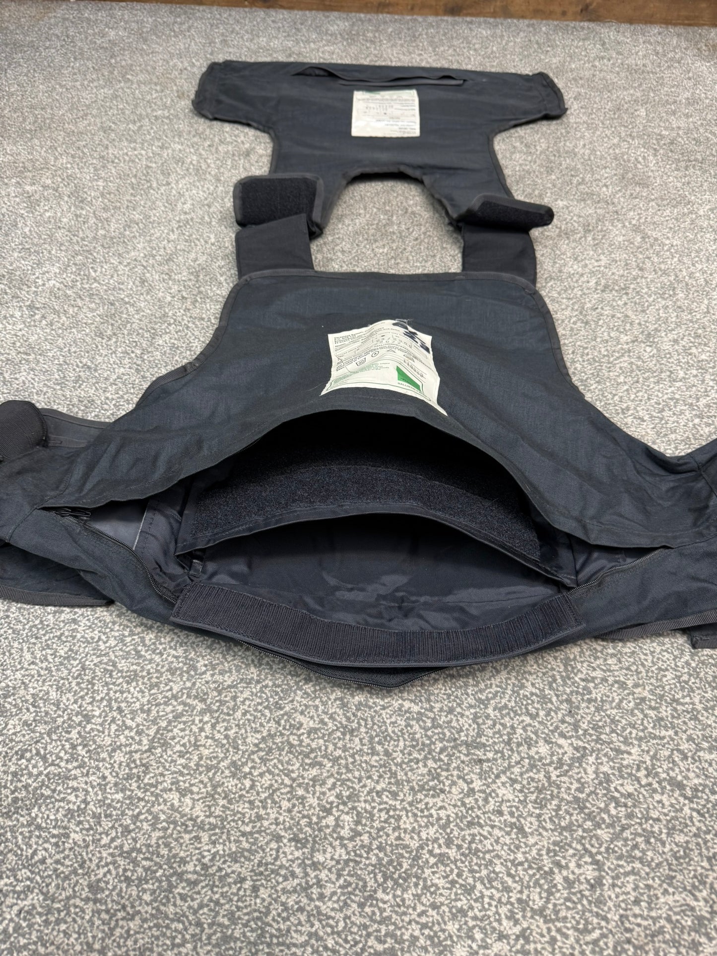 Ex Police Body Armour Cover Plate Carrier Vest L-XL Security Tactical Airsoft Paintball