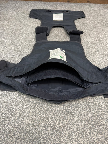 Ex Police Body Armour Cover Plate Carrier Vest L-XL Security Tactical Airsoft Paintball