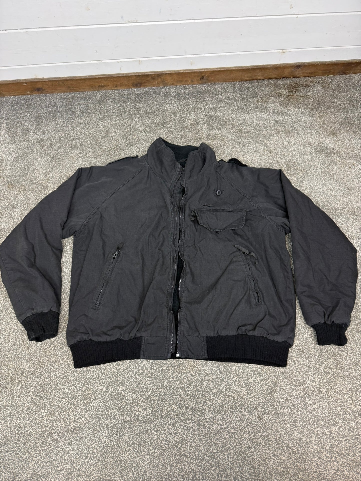 Ex Police Arktis Bomber Jacket Ripstop Coat Covert Security XXL - Damaged Zip