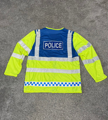 Ex Police Blue & Hi Vis Lightweight Vest BADGED - Large Collector Display Film / TV