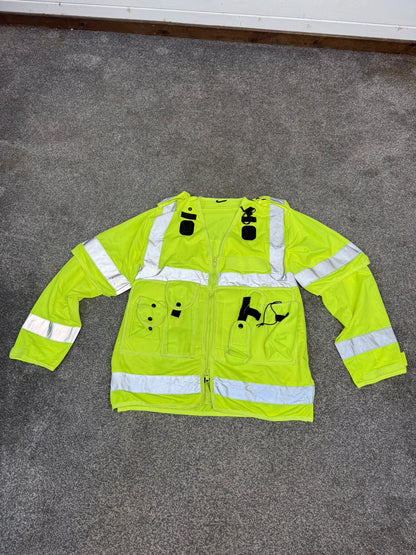 Ex Police Hi Vis Tactical Utility Vest Short & Long Sleeve LARGE Security Marshall