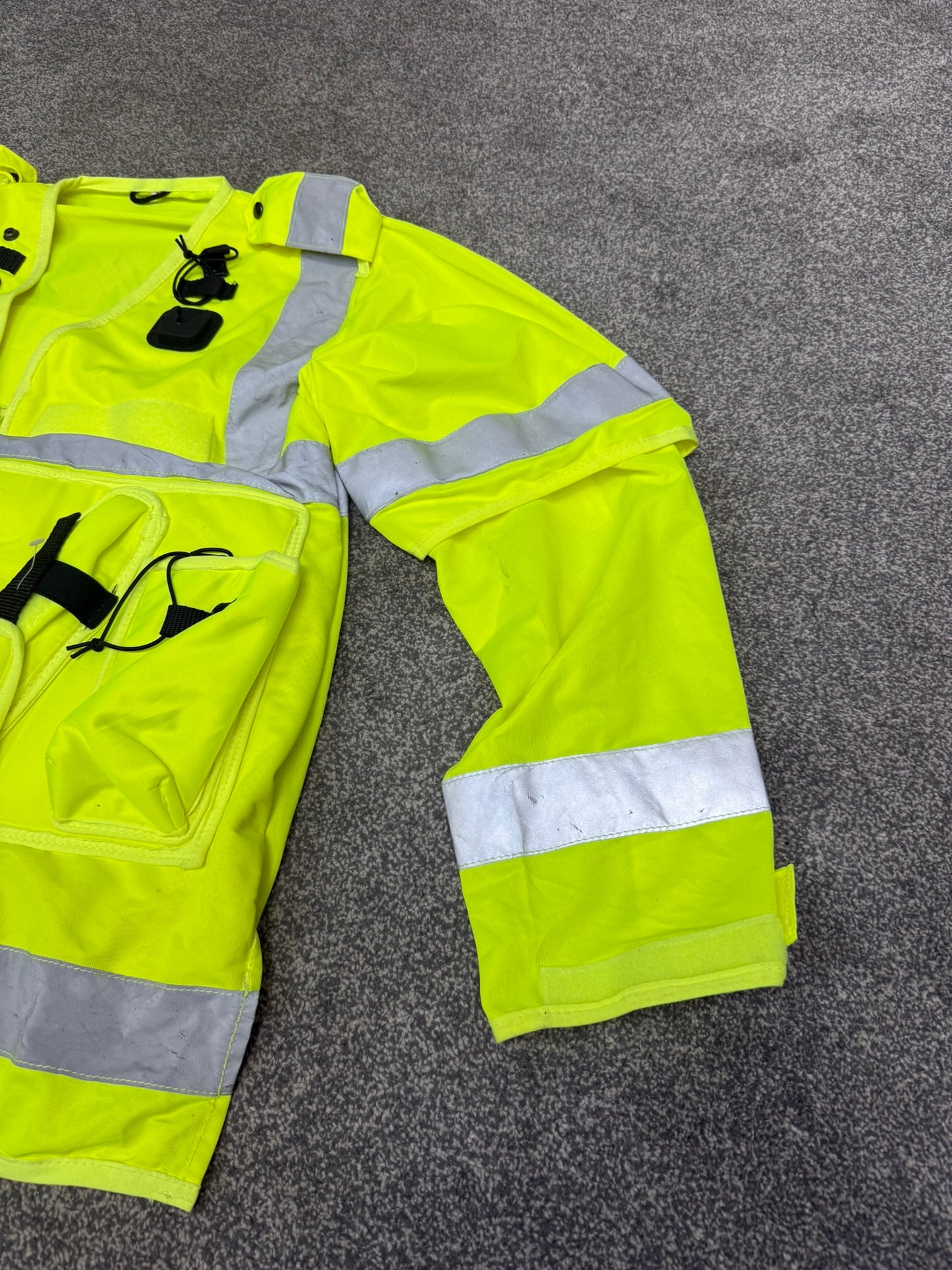 Ex Police Hi Vis Tactical Utility Vest Short & Long Sleeve LARGE Security Marshall