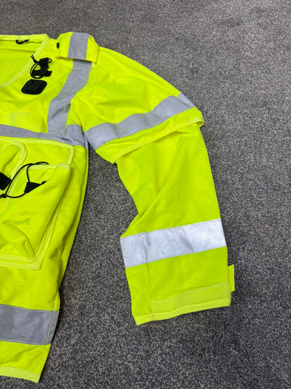 Ex Police Hi Vis Tactical Utility Vest Short & Long Sleeve LARGE Security Marshall