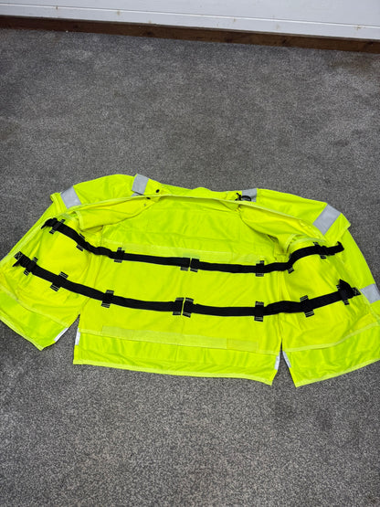 Ex Police Hi Vis Tactical Utility Vest Short & Long Sleeve LARGE Security Marshall