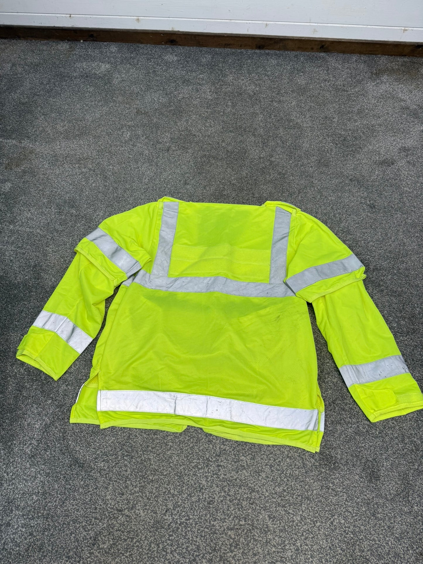 Ex Police Hi Vis Tactical Utility Vest Short & Long Sleeve LARGE Security Marshall