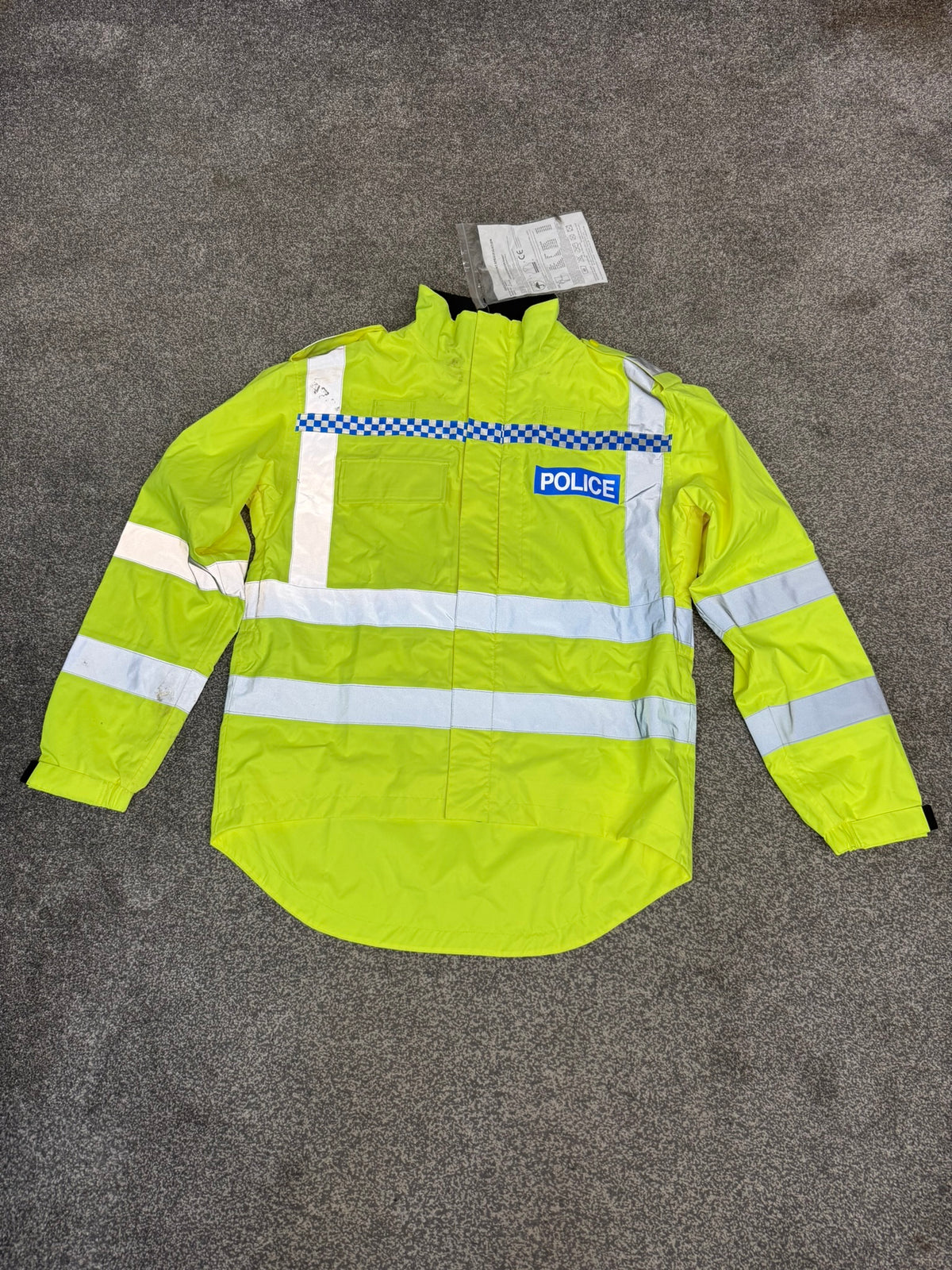 Ex Police Hi Vis Endura Cycle Jacket BADGED - X Large Collector Display TV Film Uniform