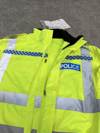 Ex Police Hi Vis Endura Cycle Jacket BADGED - X Large Collector Display TV Film Uniform