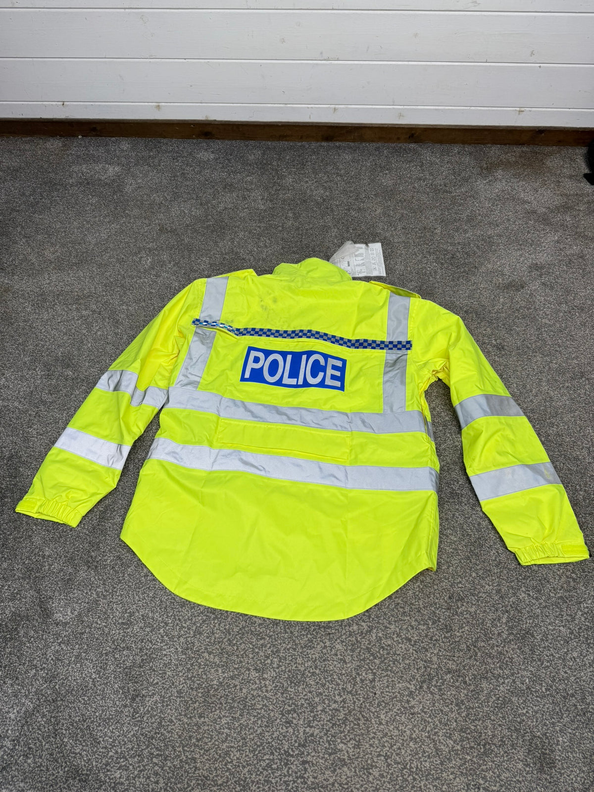 Ex Police Hi Vis Endura Cycle Jacket BADGED - X Large Collector Display TV Film Uniform