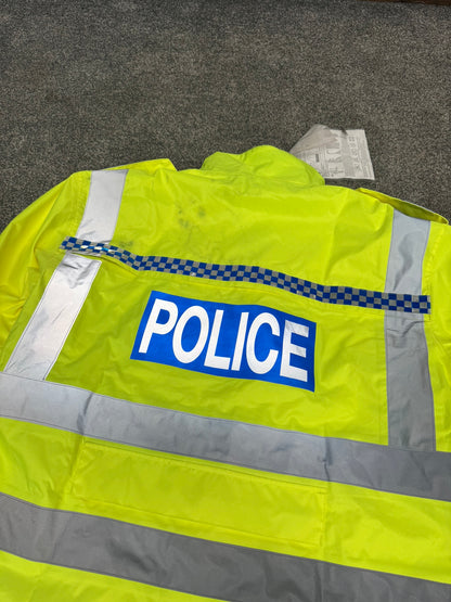 Ex Police Hi Vis Endura Cycle Jacket BADGED - X Large Collector Display TV Film Uniform