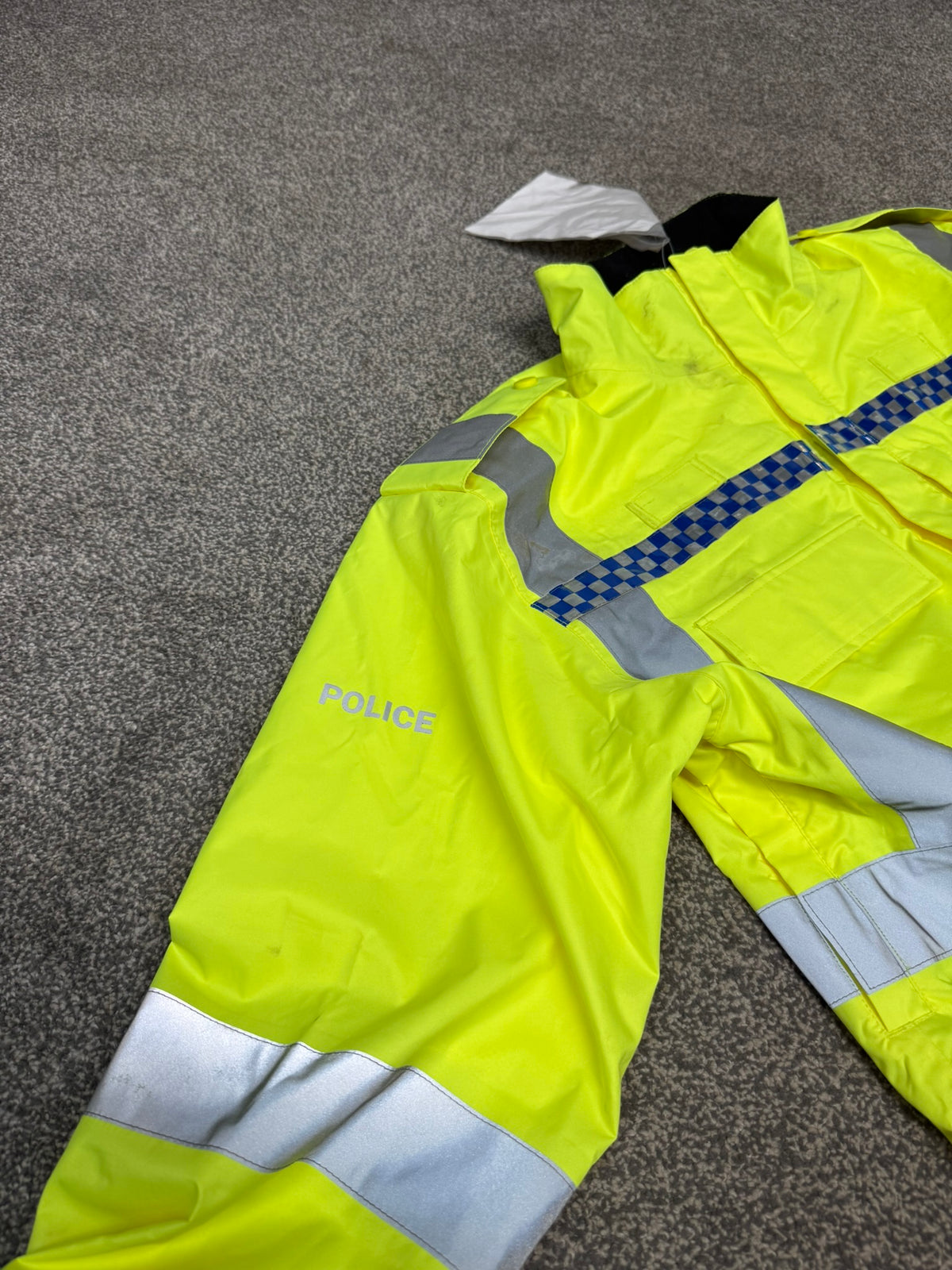 Ex Police Hi Vis Endura Cycle Jacket BADGED - X Large Collector Display TV Film Uniform
