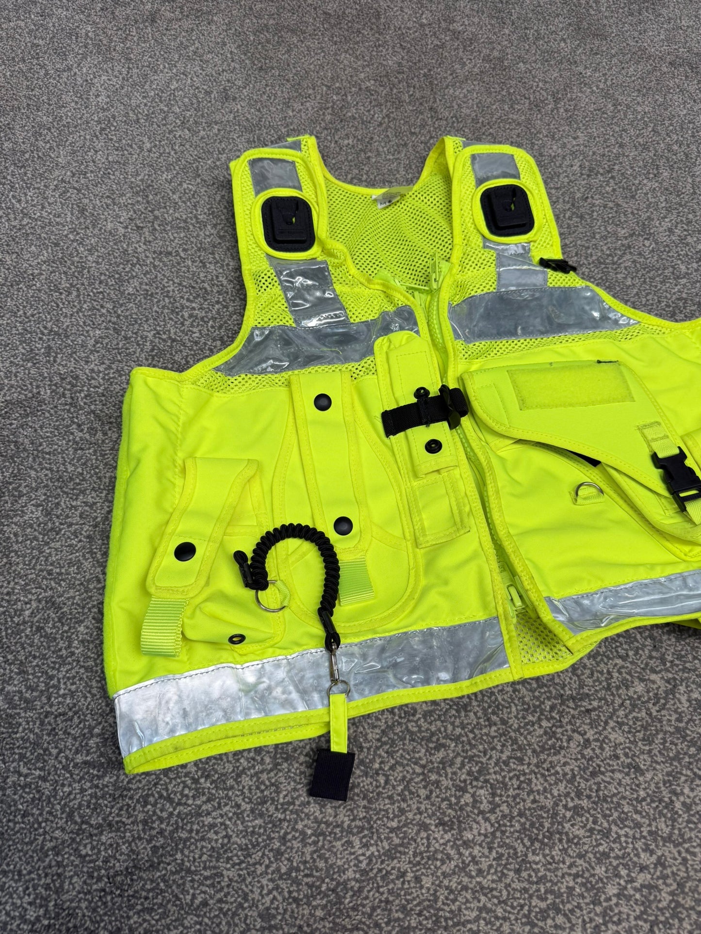Ex Police PWL Hi-Vis Taser Utility Tactical Vest - LARGE Security Patrol Event Marshall