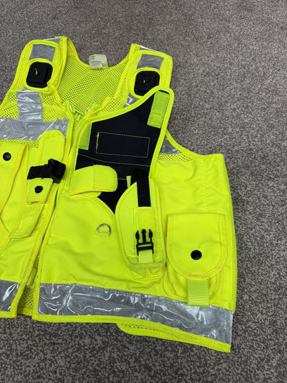 Ex Police PWL Hi-Vis Taser Utility Tactical Vest - LARGE Security Patrol Event Marshall