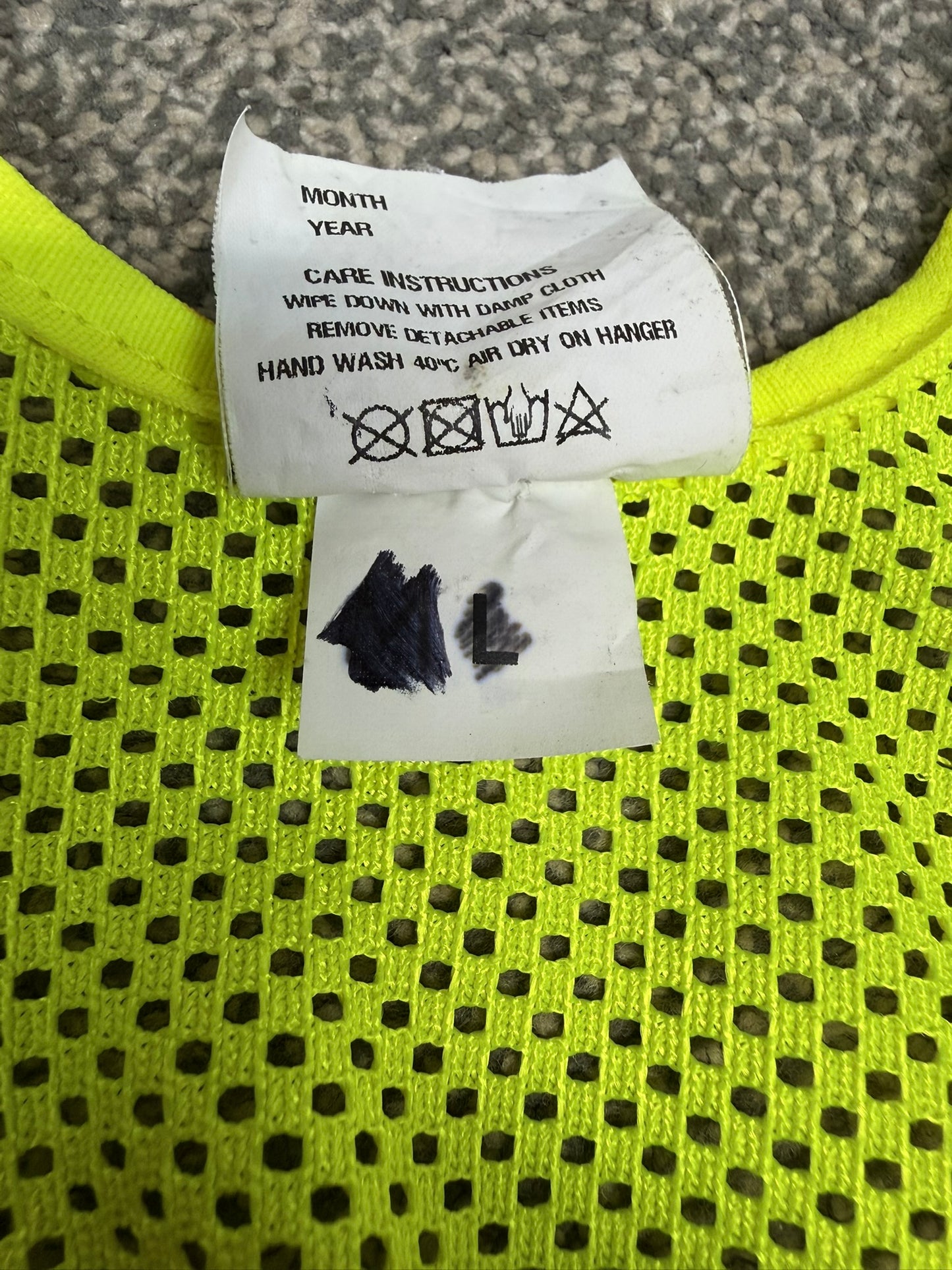 Ex Police PWL Hi-Vis Taser Utility Tactical Vest - LARGE Security Patrol Event Marshall